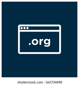 org domain vector icon