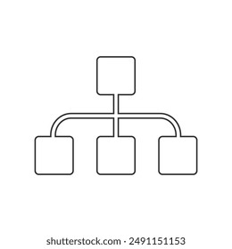 Org Hierarchy, organization chart icon, Project team. Project management