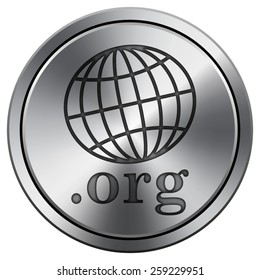 .org icon. Internet button on white background. EPS10 Vector. 