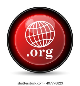 .org icon. Internet button on white background. EPS10 vector
