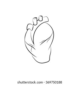 Continuous One Line Art Anatomical Human : image vectorielle de stock