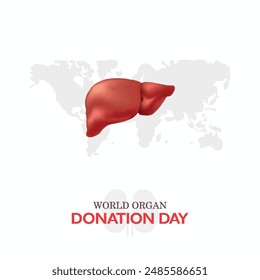 Organ Donation Day, Donate life, save a life,= World Organ Donation Day Banner