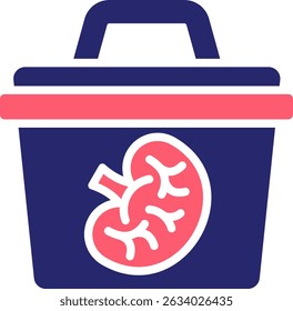 Organ Donation Icon Fill Vector Illustration