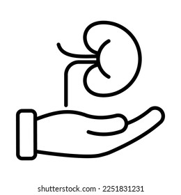 Organ Donation Icon Logo Design Vector Template Illustration Sign And Symbol Pixels Perfect