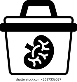 Organ Donation Icon Mixed Vector Illustration