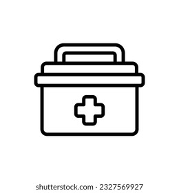 Organ Donation Outline Icon Vector Illustration