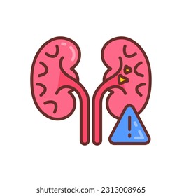 Organ Failure icon in vector. Illustration