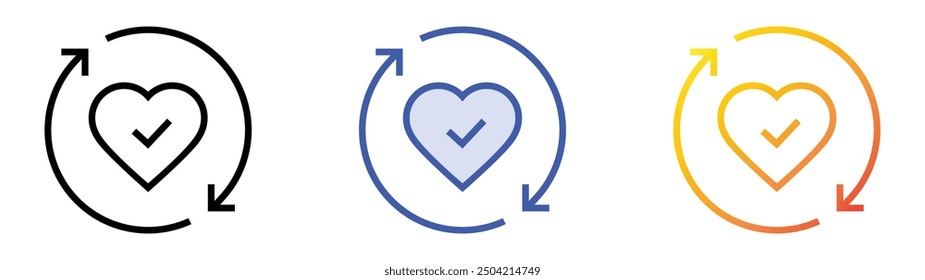 organ icon. Linear, Blue Fill and Gradient Style Design Isolated On White Background