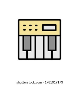 Organ icon. Simple color with outline vector elements of rock n roll icons for ui and ux, website or mobile application