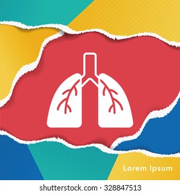 organ lung icon