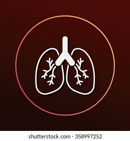 organ lung icon