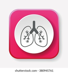 organ lung icon