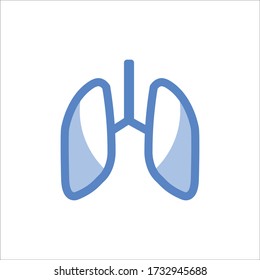organ lung medical medicare pharmacy clinic image vector icon logo