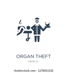 organ theft icon vector on white background, organ theft trendy filled icons from Medical collection, organ theft vector illustration
