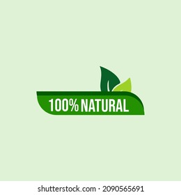 Organic 100% fresh product eco bio labels. Can use for label  badge  print  flyer  banner  web  element infographic