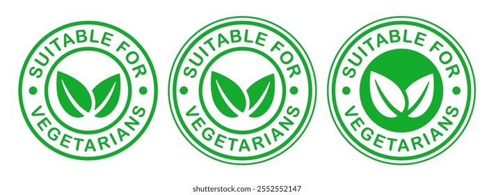 Organic 100% vegan product design template icon symbol. Suitable for vegetarian green leaves logo symbol. Vector illustration icon sign. Isolated on white background
