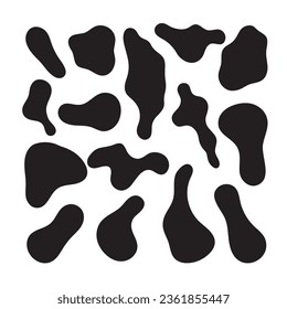Organic abstract amoeba blob shape. Vector illustration