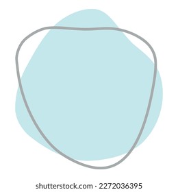 Organic abstract fluid shape. Creative liquid blob elements with curvy line. Simple irregular curved dynamic forms, modern smooth drops. Flat vector illustrations isolated on white background.