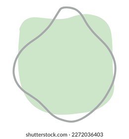 Organic abstract fluid shape. Creative liquid blob elements with curvy line. Simple irregular curved dynamic forms, modern smooth drops. Flat vector illustrations isolated on white background.