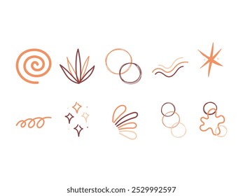 Organic Abstract Shape Element Set
