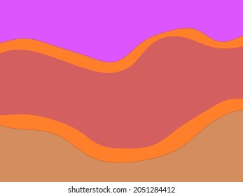 Organic abstract shape with pastel color in Vector
