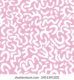 Formas abstractas orgánicas patrón floral. forma de hoja y flor patrón orgánico sin costuras. hojas silueta patrón sin costuras de verano estilo de Vector moderno sobre fondo blanco