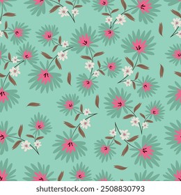 Organic abstract shapes floral pattern. leaf and flower shape organic seamless pattern. leaves silhouette summer seamless pattern modern vector style on white background