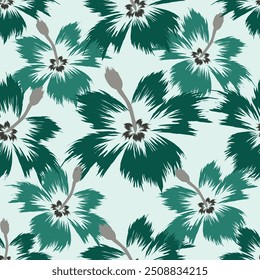 Organic abstract shapes floral pattern. leaf and flower shape organic seamless pattern. leaves silhouette summer seamless pattern modern vector style on white background