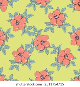 Organic abstract shapes floral pattern. leaf and flower shape organic seamless pattern. leaves silhouette summer seamless pattern modern vector style on white background
