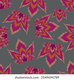 Organic abstract shapes floral pattern. leaf and flower shape organic seamless pattern. leaves silhouette summer seamless pattern modern vector style on white background