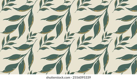 Organic abstract shapes floral pattern background. Leaves textures for backgrounds, wallpapers, textiles and fashion.