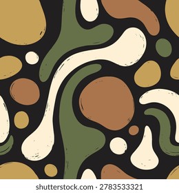 Organic Abstract Shapes Seamless Pattern This seamless pattern design is perfect for textile printing, fabric design, and digital backgrounds. Fully tillable and repeat-ready.