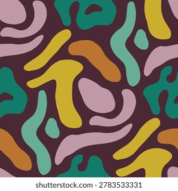 Organic Abstract Shapes Seamless Pattern This seamless pattern design is perfect for textile printing, fabric design, and digital backgrounds. Fully tillable and repeat-ready.