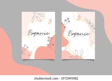 organic abstract template poster,sale template,wedding card vector eps 10