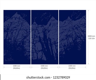 Organic and abstract vectorized designs for laser cutting and punching. Microperforated cutting that simulates images. Suitable for cladding metal facades. Scalable plates.