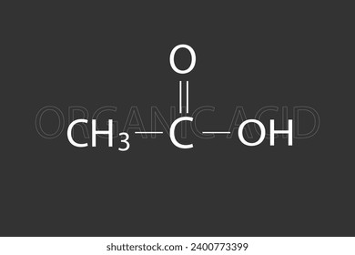 Organic acid molecular skeletal chemical formula