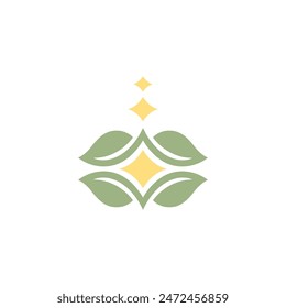 organic agriculture eco friendly modern logo design vector