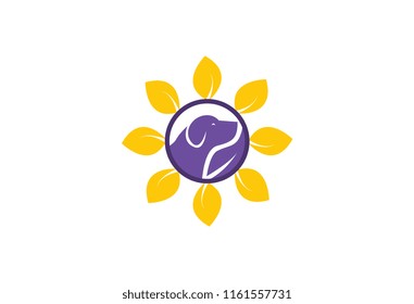 organic animal pet shop logo template