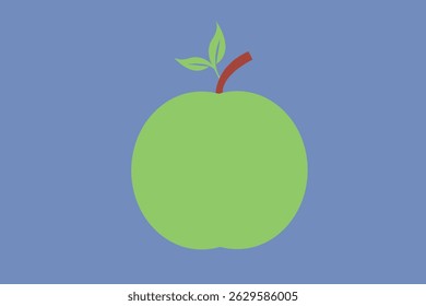 organic apples. Ecology Vector Symbol Illustration.