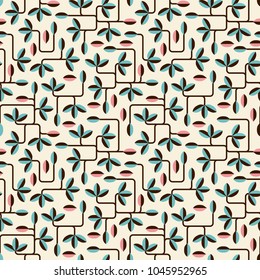 Organic background. Seamless pattern. Vector.