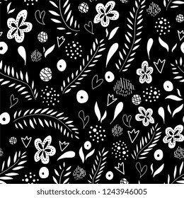 Organic background. Seamless pattern.Vector.