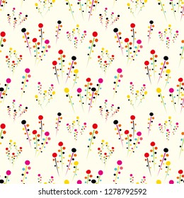 Organic background. Seamless pattern.Vector.