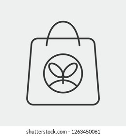 Organic Bag Modern Simple Ui Vector Icon