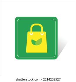 organic bag sign, can be used for icon