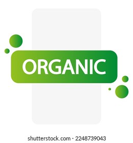 organic banner. Floral pattern element. Vector illustration.