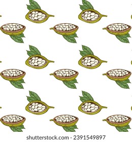 organic baobab - seamless pattern for baobab goods