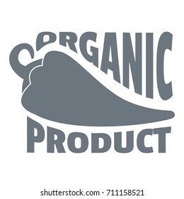 Organic bio product logo. Simple illustration of organic bio product vector logo for web design isolated on white background