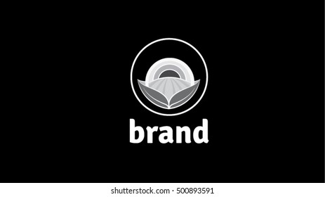 Organic bio production vector logo template