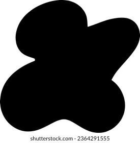 Organic black blob with irregular shape, abstract blotches, abstract, abstract shape, abstract simple liquid, minimalist, random organic shapes vector