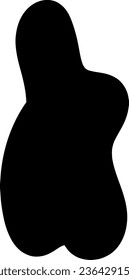 Organic black blob with irregular shape, abstract blotches, abstract, abstract shape, abstract simple liquid, minimalist, random organic shapes vector